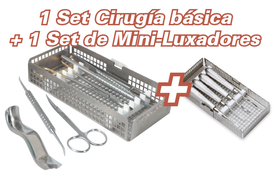 Set Cirugía básica standard + Set Mini-Luxadores DE REGALO