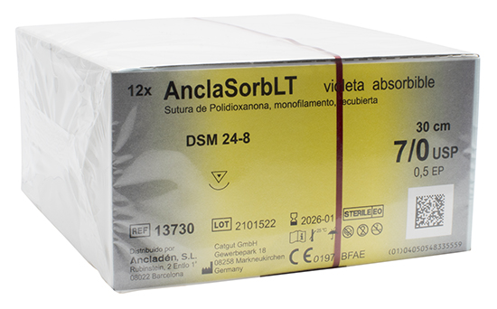 AnclaSorbLT Sut. Monofil abs. DSM24-8 7/0-30cmC/12