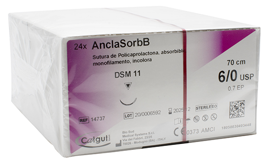 AnclaSorbB Sut. Monofil abs. DSM11-6/0-70cm C/24
